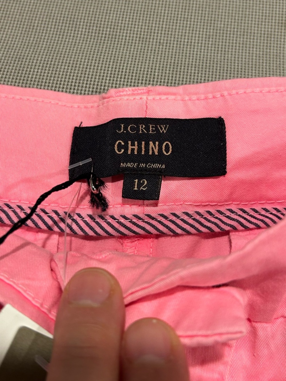 J. Crew Chino Shorts 4 inch in Bubble Gum Pink Women's Size 12 - Picture 3 of 12